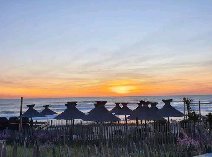 L'Ocean&Dunes Vue A 180° En Bord De Plage Lacanau Bagian luar foto
